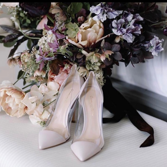 Gianvito Rossi White Leather & Flexi Pointed Toes Pumps NEW - Picture 3 of 8